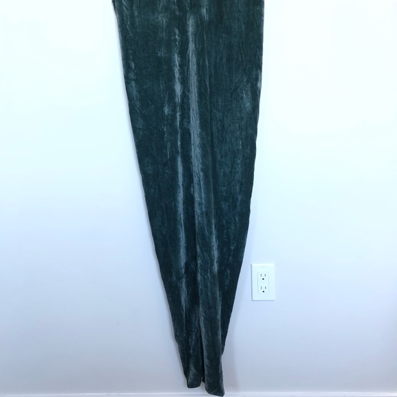 Rick Owens long green emerald velvet gown dress - Picture 3 of 6